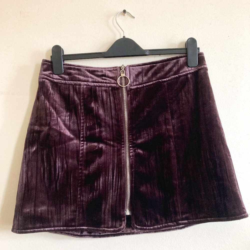 Purple Velvet Zip Mini